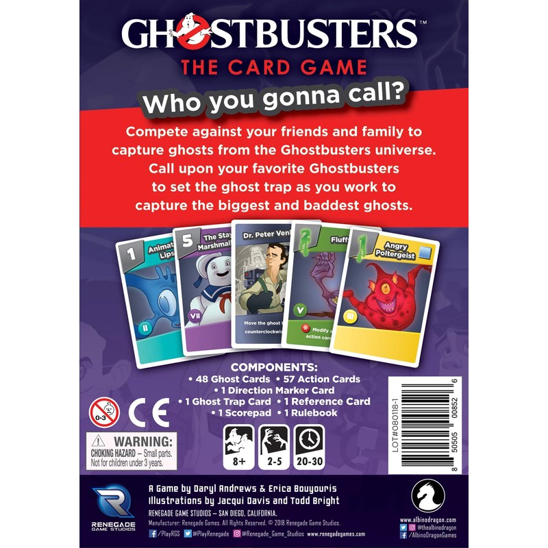 Renegade Game Studios RGS0852 Ghostbusters Card Game