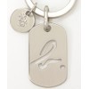 agnes b ZH12B-01 Men's Key Chain, Silver