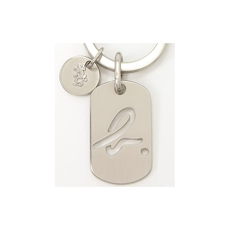 agnes b ZH12B-01 Men's Key Chain, Silver