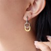 COORWEEL Silver and Gold Geometric Hoop Dangle Earrings for Women
