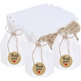 SANBREVE 50pzs Cajitas Papel Kraft Dulces Regalo Fiesta Candy Carton