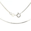 925 Sterling Silver Fine Box Chain Necklace 1mm Wide 16