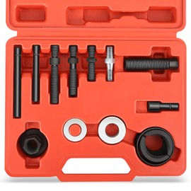 DNA MOTORING 12Pcs Power Steering Pulley Puller Remover and Installer Tool Kit on Most Engines,TOOLS-00295