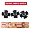 SICWOOD 3pcs Slot Cutter Router Bit Set 1/4 Shank -