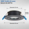 YanFeiYit LED Spotlights Dimmable Ceramic Flat 230 V 5 W
