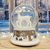 Snow globe deer white | base nostalgic winter landscape |