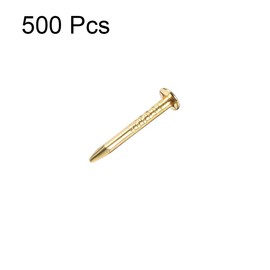 sourcing map Small Tiny Hardware Nails Iron 1X10mm(DXL) for DIY Decorative Wooden Boxes Accessories Gold Tone 500pcs