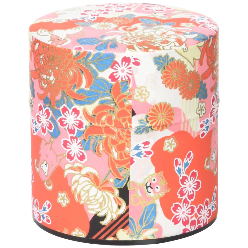 Yamako 79214 Tea Caddy Pokkan Zodiac Small 3.0 x 3.0