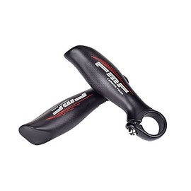 UPANBIKE Carbon Fiber Carbon Fiber Bicycle Bar End 22.2mm Bar End with Plug (Scrub)