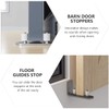 TEHAUX Door Swing Stopper Prevents Door from Rolling Off Rail