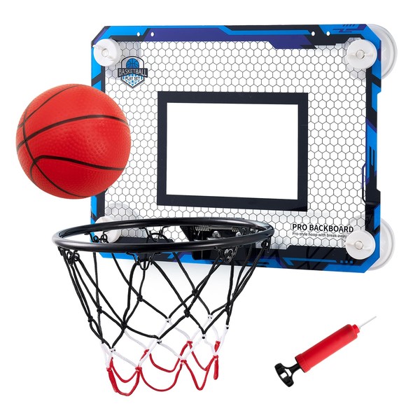 BOHEN Mini Basketball Hoop Stylish Honeycomb Backboard with Strong Wall-Mounted
