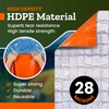 NEEDINDEED 4-Pack Emergency Space Blankets, 83x52 inches, Silver, Polyester, High