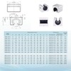 ONLISUM 4 X SBR12UU Linear Slide Bearing Blocks for SBR12