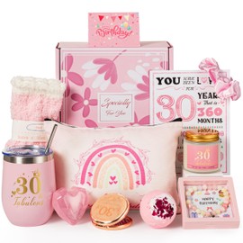 30th Birthday Gifts for Women,Happy 30th Birthday Gift Ideas Box for Her,Unique Turning 30 Year Old Birthday Gifts Self Care Package Relaxation Spa Bath basket for Female,Sister Friends Wife Aunt