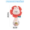 Baby Rabbit Rattle - Sensory Rattle Toy with Teething Ring,
