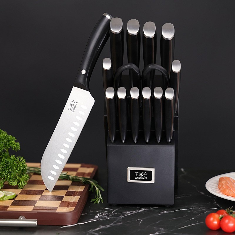 WANGMAZI Premium Chef Knife Set,High Carbon Stainless Steel Ergonomic Triple-rivet