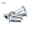 sourcing map M6 Multi-Grip Rivet Nuts, 5 Pieces, Pre-Drilled Shank,