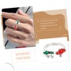 Healeved Mushroom Frog Adjustable Ring Unique Aesthetic Jewelry for Women