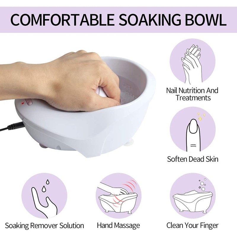 Electric Hand Bath, Manicure Table with Massage Function, Professional Manicure