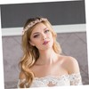 PACKOVE Rhinestone Bridal Tiara Crown for Women Elegant Headband Wedding