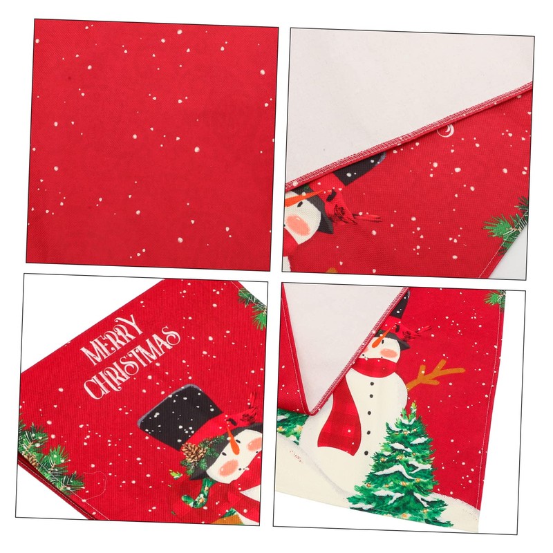 NOLITOY Christmas Style Table Runner Elegant Xmas Decorative Tablecloth for