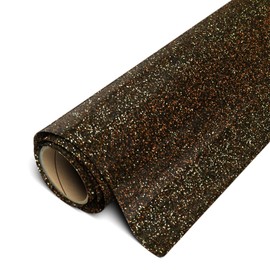 Siser Glitter HTV 20" x 10yd Roll - Iron on Heat Transfer Vinyl (Black Gold)