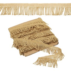 PATIKIL Bronze Fringe Trim, 11 Yards x 55mm Fringe Trim Curtain Tassel Fringe Trim Fabric Trims Sewing for Curtain Sofa Clothes DIY Decoration