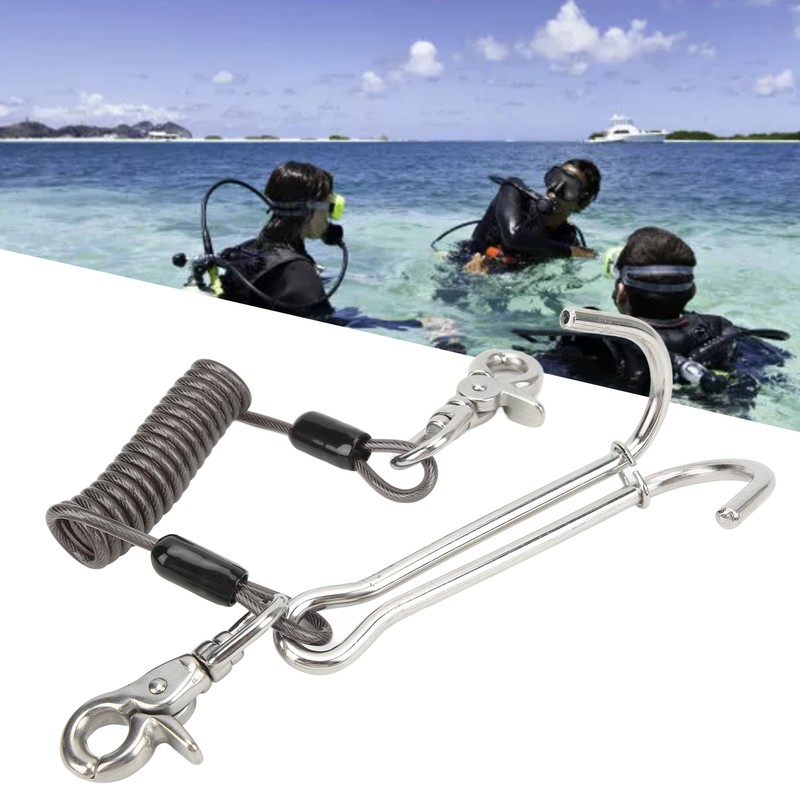 316 Stainless Steel Diving Current Hook Double Reef Drift Hook
