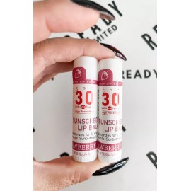 Visrie Lip Balm with Sunscreen SPF30 NEW Strawberry 2 Tubes
