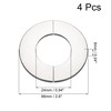 sourcing map Wall Split Flange, Stainless Steel Round Escutcheon Plate