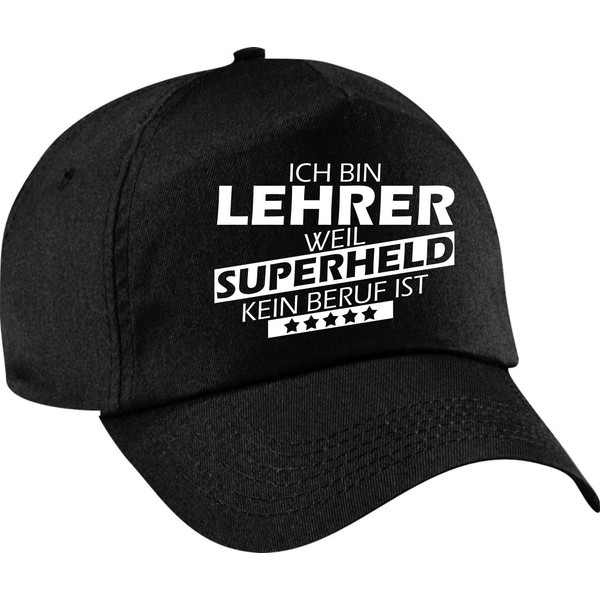 ShirtInStyle Baseball Cap, Ich Bin Lehrer Weil Superhero kein Beruf