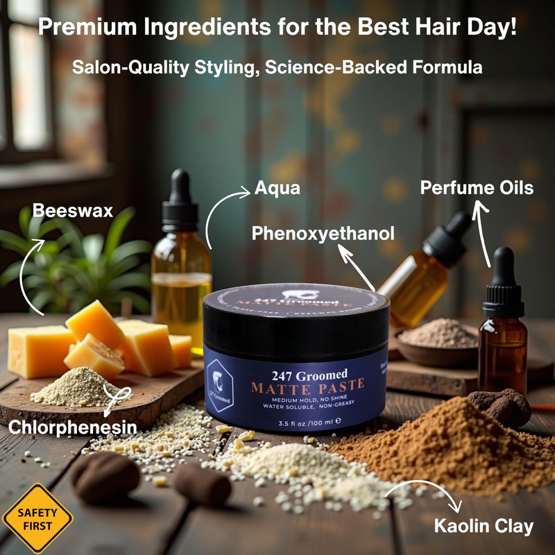 Matte Pomade For Men | No Shine, Medium Hold |
