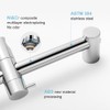OFFO Shower Slide Bar 18 in Adjustable Installation Distance 12-17