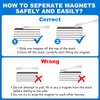 DIYMAG Neodymium Magnets, 24 Pack Strong Magnetic Bar with Double-Sided