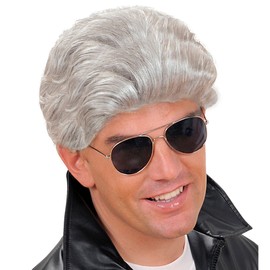 "GREASER WIG" grey - in box -