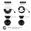 4Pcs Chainsaw Fuel and Oil Cap Replacement Set – Durable