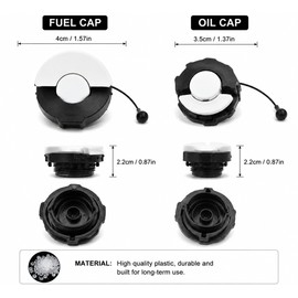 4Pcs Chainsaw Fuel and Oil Cap Replacement Set – Durable Tank Cover Kit for STIHL Chainsaw Maintenance and Repair