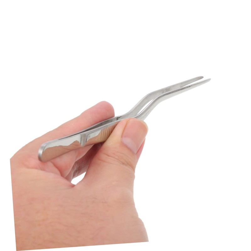 GRIRIW 3pcs Multi-use Surgical Tweezers Fish Bone Tweezers Pig Hair