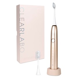 電動歯ブラシ【現役歯科医師監修】ソニック 音波歯ブラシ ナノ歯ブラシ IPX8 防水 歯磨き ブラシヘッド2本 ギフト プレゼント CLEARLABO