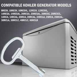 Generator Key Compatible with Kohler 8RESV 10RESV 10RESVL 12RESV 12RESVL 14RESA 14RESAL 20RESA 20RESAL 20RESC 20RESCL 14RCA 14RCAL 20RCA 20RCAL 24RCLA 26RCA 26RCAL 30RCLA 38RCLC 48RCLC 60RCLB
