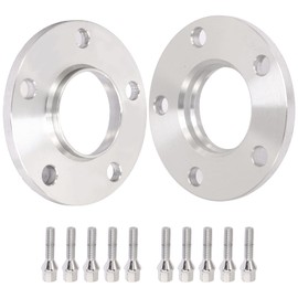 Ineedup 10mm 5x120 Hubcentric Wheel Spacers 5 Lug Wheel Spacers 10mm 72.56mm Center Bore with 12x1.5 Studs Silver 2Pcs Fit for 2006-2010 for 650i 2008-2013 for 135i