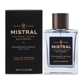 Mistral Men’s Cologne – Cedarwood Marine Eau de Parfum | Fresh & Woodsy Masculine Scent with Marine, Jasmine & Cedarwood | Cruelty-Free & Long-Lasting Perfume for Men, Made in France - 3.4 Oz
