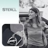 Sterll Solid Oxidised 925 Sterling Silver Key Pendant Horse Stirrups,,