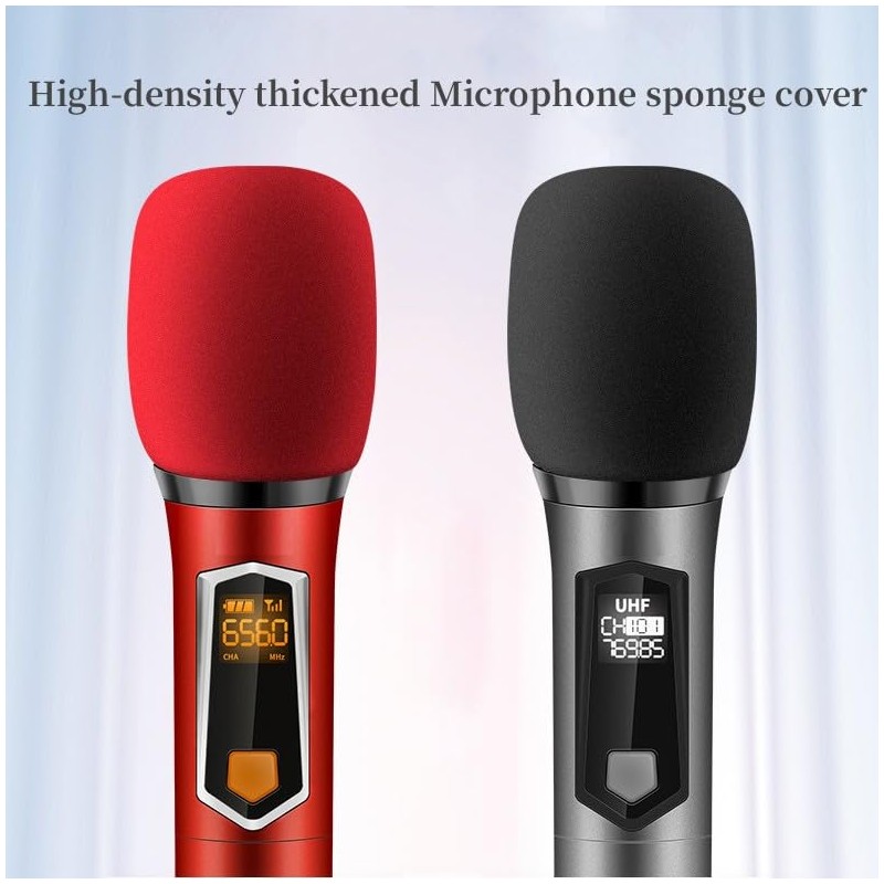 CCeCCe 6 Pack Microphone Cover Foam Protector High-Density Thickened Washable