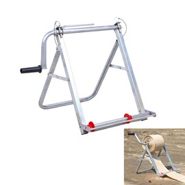 YIYUESHIJIU Folding Single Spool Cable Rack, Commercial Industrial Grade Steel Wire Rack Dispenser, Hand cranked Iron dispenser for industrial and agricultural wire and plumbing spool racks