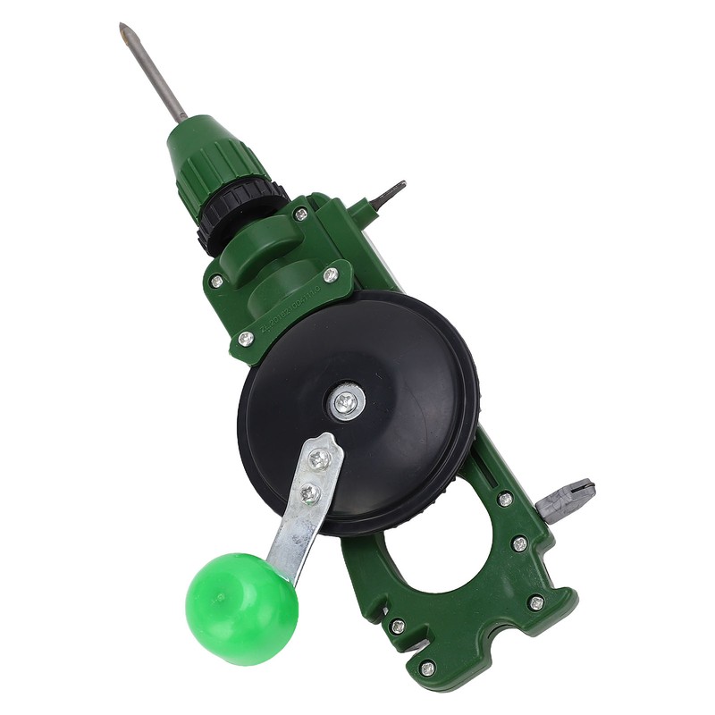 Multifunctional Hand Crank Drill Knife Sharpener Glass Cutter ABS Tool