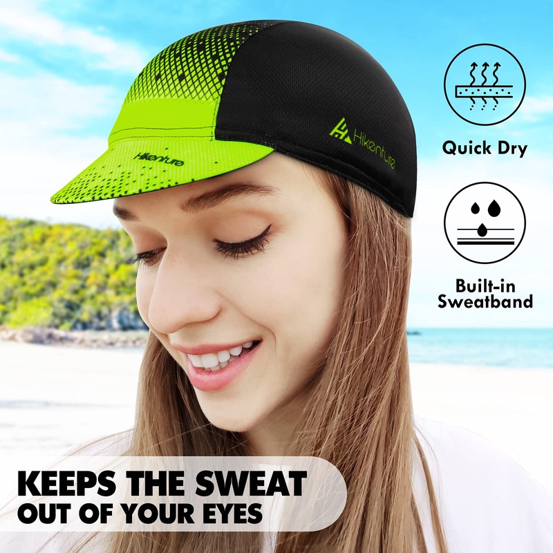 Hikenture Cycling Cap for Men and Women,Bike Hat with Visor