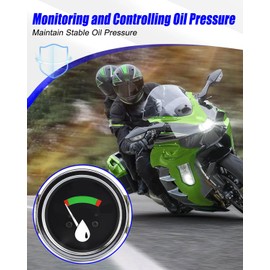 27010-1313 Oil Pressure Switch Compatible with Kawasaki Prairie Brute Force 650 750 Mule 2500 2510 2520 4010 4000 Ninja 400 650 650R Prairie 360 Concours Voyager XII Vulcan Teryx 750
