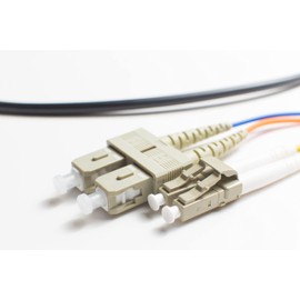 FiberCablesDirect - 65M OM2 LC SC Fiber Optic Cable | Indoor/Outdoor 1G Duplex 50/125 LC to SC Multimode Jumper 65 Meter (213.25ft) | Length Options: 0.5M-300M | 1/10g dx sfp 1gbase ofnr om1-lc-sc