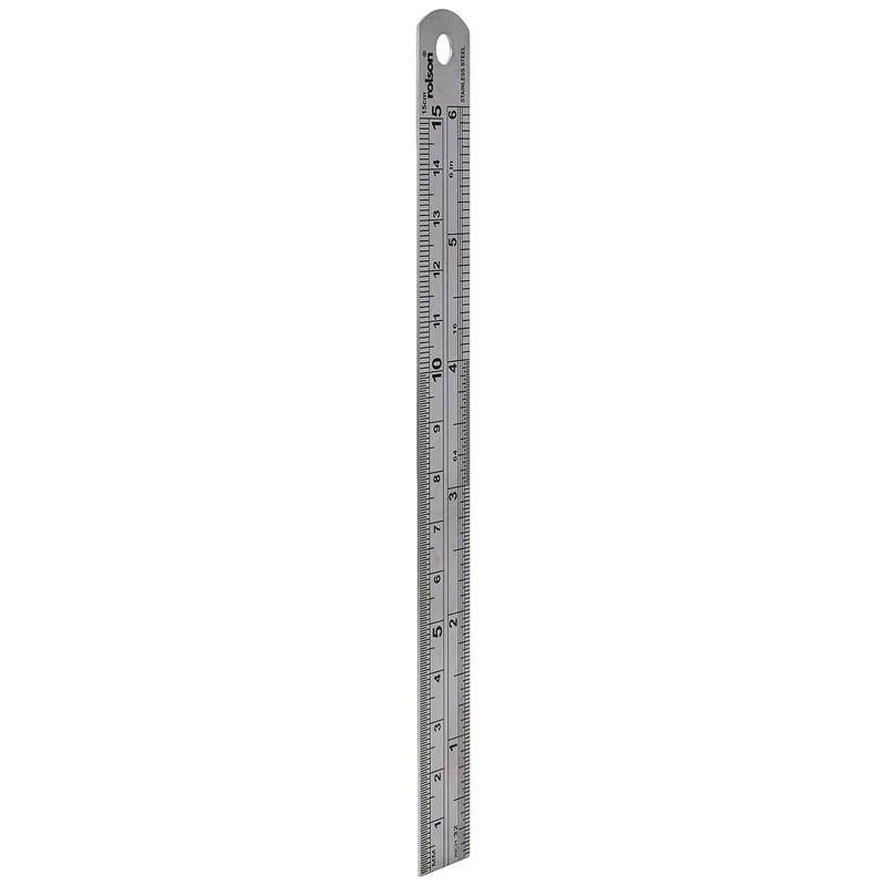 Rolson 150mm (6 inch) Stainless Steel Ruler 50822